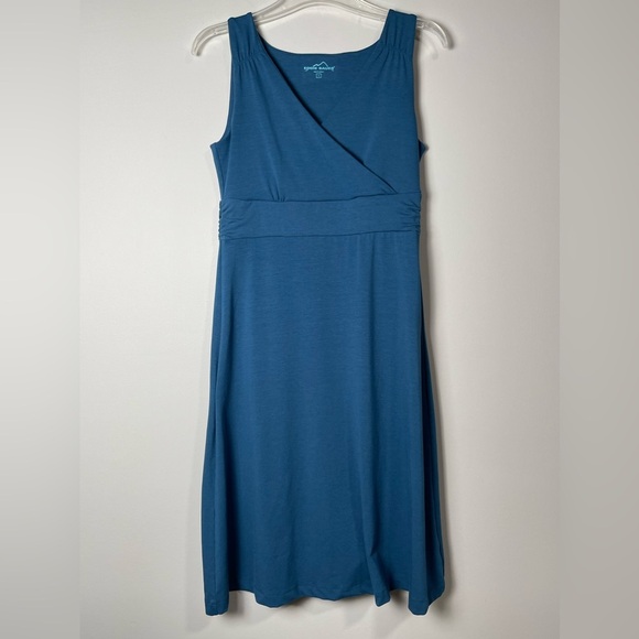 Eddie Bauer Dresses & Skirts - NWOT Eddie Bauer Blue Lily Crossover Midi Travel Dress
